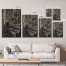 Halloween Skeleton Playing the Organ in Gothic Church - Creepy Skeleton Musician in Haunted Cathedral - Halloween Art Print - Gothic Decor