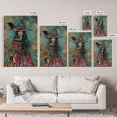 Enchanting Witch with Raven - Halloween Wall Decor - Spooky Home Art Print - Halloween Gift for Witch Lovers - Creepy Art Halloween Decor