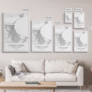 Corpus Christi Street Map, Texas Map, City Map Art, Minimalist Art, Wall Art, Canvas Print, Travel Wall Décor, Gift For Dad, Office Décor