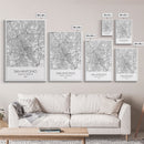 San Antonio Street Map, Texas Map, City Map Art, Minimalist Art, Wall Art, Canvas Print, Black And White Art, Travel Print, Family Gift