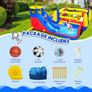 7-in-1 Inflatable Water Park with Slide, Pool, And Bounce House (SAK74216)