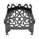 Alora 7-Piece Cast Aluminum Patio Furniture Set With Black Frame And Off-White Cushions (SAK12948)
