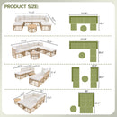 Alora 7-Piece Outdoor All-Weather Rattan Patio Sofa Set With Cushions (SAK47230)
