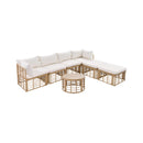 Alora 7-Piece Outdoor All-Weather Rattan Patio Sofa Set With Cushions (SAK47230)