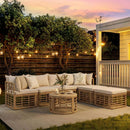Alora 7-Piece Outdoor All-Weather Rattan Patio Sofa Set With Cushions (SAK47230)