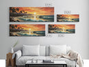 Tropical Ocean Beach canvas prints Sea landscape Nautical photo Coastal Framed Art Sea wave canvas Extra large wall art Ready to hang