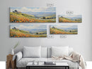 Springtime Panoramic Print - Texas Hill Country In The Spring - Framed Canvas Print - Beautiful Living Room Decor - Country Art - Farmhouse