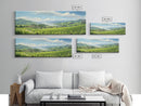 Italian Countryside Painting, Framed Canvas Print, Beautiful Scenic Panoramic Wall Art, Extra Wide Wall Decor, Guest Room Decor