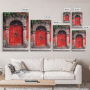 Change1 Mexican Wall Art, Framed Canvas Print, Old Town Mexico Architecture Wall Art, Framed Art
