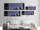 Huge Wall Art Time Lapse Photography Style Print, Panoramic Wall Art, Wood Framed Canvas, Farmhouse Decor, Unique Wall Art