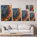 Tree Ring Framed Canvas Wall Art, Home Decor, Modern Farmhouse, Rustic and Eclectic, Kitsch Minimalist Home Decor, Living Room Wall Art