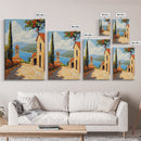 Positano Italy Canvas Print - Italy Oil Painting Print Wall Art - Amalfi Coast - Vacation Gift Idea - Travel Gift