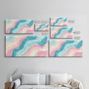 Retro 90s Style Wall Art, Bedroom Wall Decor, Aesthetic Decor, Vaporwave Wall Art, Pastel Shades Painting