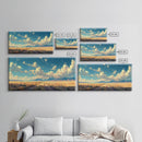 Country Roads Oil Painting Canvas Print, Wood Framed Wall Art, Home Decor, Southwestern Rustic Wall Art, Boho Home Decor
