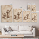 Guardian Angel Wall Art, Angel Painting, Canvas Print, Angel Decor, Angelic Wall Art, Cute Cherub Angel Sketch Art