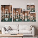 Reflection Pool Framed Canvas Print, Moroccon Wall Art