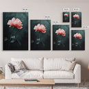 Oil Painting Print of a Pink Rose, Framed Canvas Print, French Country Decor, Modern Farmhouse, Rustic Farmhouse, Rose Painting, Rose Art