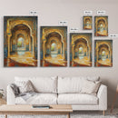 Painting Print of a Morrocan Scene, Moroccan Style Artwork, Moroccan Painting, Arabic Inspired Wall Art
