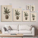 Boho Christmas Pinecone Canvas Print - Framed Canvas - Minimalist Christmas Art - Boho Christmas Art - Rustic Christmas Art