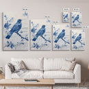 Chinoiserie Style Painting Print Of a Bird, Framed Canvas Print, Chinoiserie Wall Art