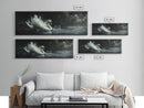 Goth Painting Print of a Swan, Framed Canvas Print, Dark Academia Wall Art, Goth Decor, Gothic Painting Wall Art
