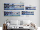 Panoramic Painting Print of Morro Bay California, Painting Morro Bay Framed Canvas Print, California Wall Art, Nautical Seascape Landscape Painting
