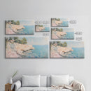 Cliffs Of Moher Oil Painting Print, Boho Whimsical Nautical Landscape Painting Print, Seascapes Wall Art, Kitsch Decor, Eclectic Art