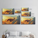 Airplane Wall Art Framed Canvas Print, Man Cave Wall Art, Office Decor, Gift For Him, Dad Gift, Pilot Gift, Retirement Gift Idea