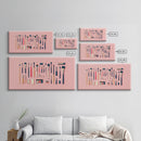 Makeup Brushes Framed Canvas Print - Makeup Wall Art - Preppy Dorm Room Decor