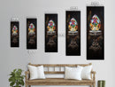 Faceted Crystal on Pedestal Canvas Print Gemstone Painting Sacred Geometry Art Original Artwork Above Couch Decor