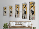 Wild Wolf Canvas Print Rustic Wall Art Tall Skinny Art for Bedroom Farmhouse Decor Animal Art Living Room Wall Art Gift Idea