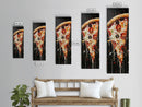Pizza Painting Wall Art - Framed Canvas Print - Funky Kitchen Art - Kitsch Decor - Restaurant Wall Art
