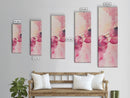 Retro Sunglasses Framed Canvas Print Pink Wall Art Light Pink Wall Art Dorm Decor Minimalist Art Above Couch Art Gift Idea