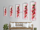 Vibrant Strawberry Art Framed Canvas Print Rustic Farmhouse Decor Fruit of the Spirit Wall Art Skinny Wall Art Kitchen Art Decor