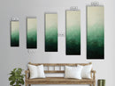 Sage Green Ombre Framed Canvas Print Minimalist Abstract Art Vertical Wall Decor Modern Green Wall Art Bedroom Accent Piece