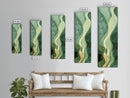 Sage Green Framed Canvas Print, Abstract Botanical Artwork, Whimsical Wabi Sabi Wall Art, Gift Idea for Living Room, Minimalist Art