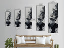 Dark Smoke Wall Art Framed Canvas Print Gothic Fantasy Decor Moody Painting Vertical Art Gift Idea Gothic Art Print