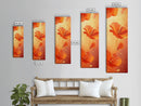 Vibrant Orange Poppy Flower Framed Canvas Print | California Poppy Art | Wildflower Painting | Botanical Prints | Rustic Decor | Bedroom Art