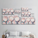 Magnifying Glasses Canvas Print Light Pink Wall Art Whimsical Art Coastal Wall Art Cottagecore Decor Rustic Artwork Gift Idea