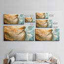 Flowing Fabric Spirit Framed Canvas Print, Zen Wall Art, Yoga Art, Goddess Art Print, Moody Art, Boho Wall Art, Pink Wall Art, Vertical Wall Art