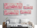 Pink Crown Canvas Print Minimalist Art Abstract Pink Wall Art Light Pink Bedroom Decor Princess Aesthetic Whimsical Art Wall Art