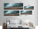 Rustic Barn Framed Canvas Print Smoky Mountain Art Autumn Farmhouse Wall Art Rustic Landscape Painting Guest Room Artwork Decor