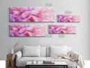 Pink Abstract Wave Canvas Print Bedroom Wall Art Horizontal Light Pink Wall Art Feminine Decor Minimalist Above Sofa Framed Art