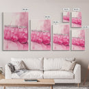 Pink Lemonade Jars Framed Canvas Print Food Review Kitchen Art Light Pink Wall Art Whimsical Art Rustic Decor Farmhouse Style