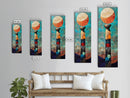 Abstract Moon, geometric wall art, wabi sabi art, sacred geometry wall art, zen wall art, abstract decor, modern painting