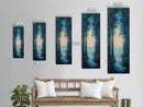 Forest at Dusk, Dark Romance Painting, Moody Art, Vertical Wall Art, Cottagecore Wall Art, Above Bed Art, Rustic Décor