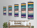 Textile Abstract, Colorful Patterns, Woven Design, Framed Canvas Print, Moroccan wall art, geometric wall art, boho art, vibrant art