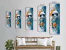 Diver Mask, nautical decor, coastal wall art, surreal art, science art, ocean painting, Framed Canvas Print, abstract artwork