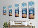 Mountain River, landscape painting, lake Tahoe art, pine tree art, rustic wall art, framed canvas print, extra wide art