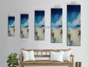 Windy Dunes, coastal landscape art, framed canvas print, nautical decor,  Ireland painting, beach house wall art